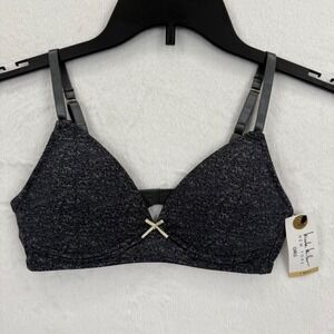 Nicole Miller New York Girls Gray Triangle Bra Size 34A NWT
